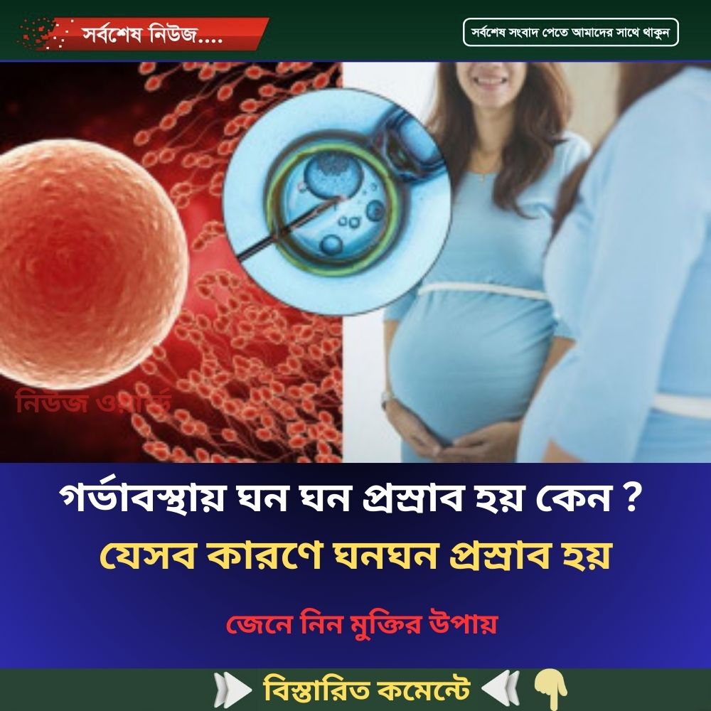 গর্ভাবস্থায় ঘন ঘন প্রস্রাব হয় কেন ? যেসব কারণে ঘনঘন প্রস্রাব হয়